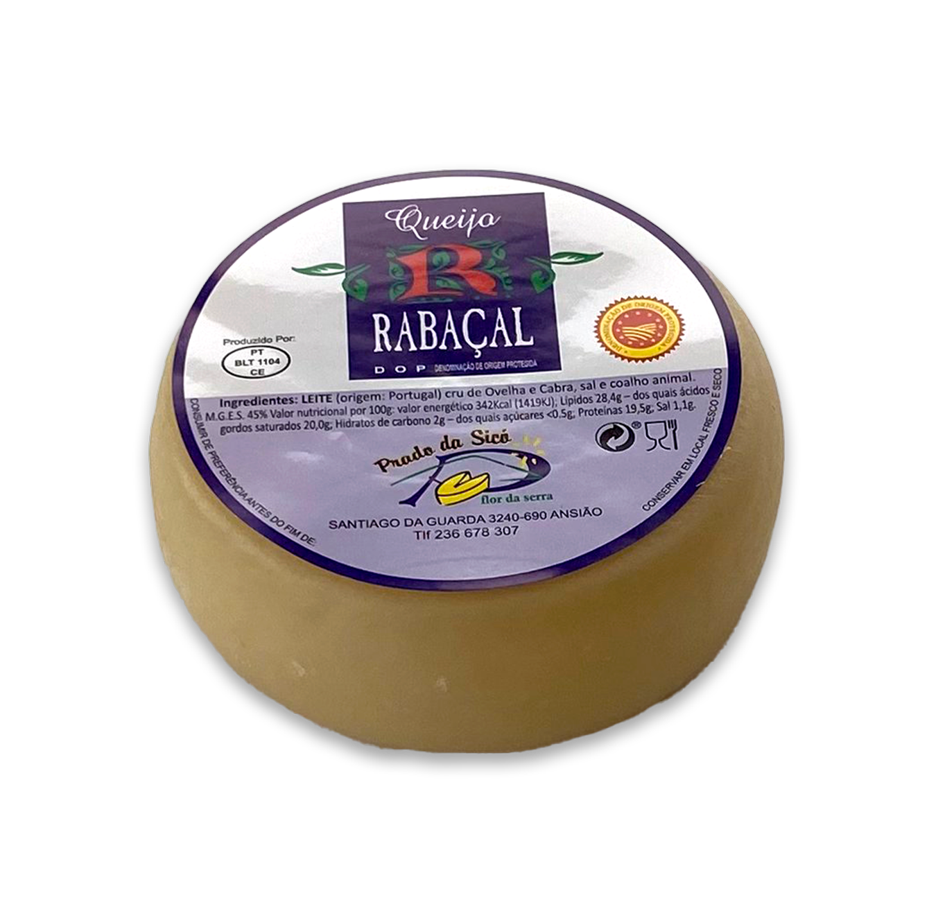 Queijo Rabaçal Ovelha e Cabra D.O.P. 350g